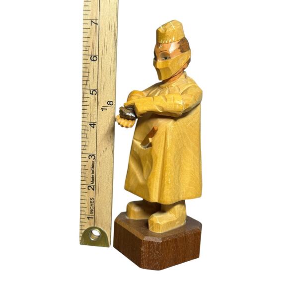Vintage ANRI Figure Surgeon Cardiologist Wood Carving Handcrafted Italy Doctor - Picture 14 of 14